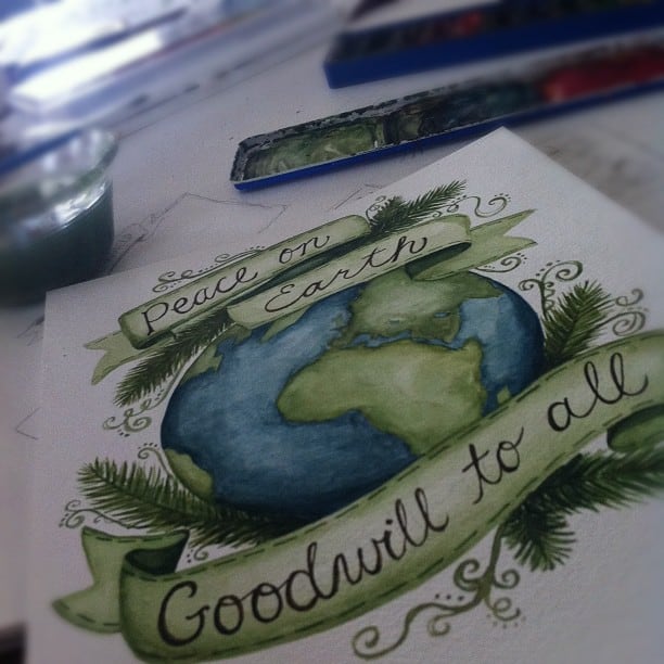 Painting with a heavy heart for Congo & the Middle East this day