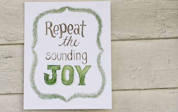 Repeat the Sounding Joy