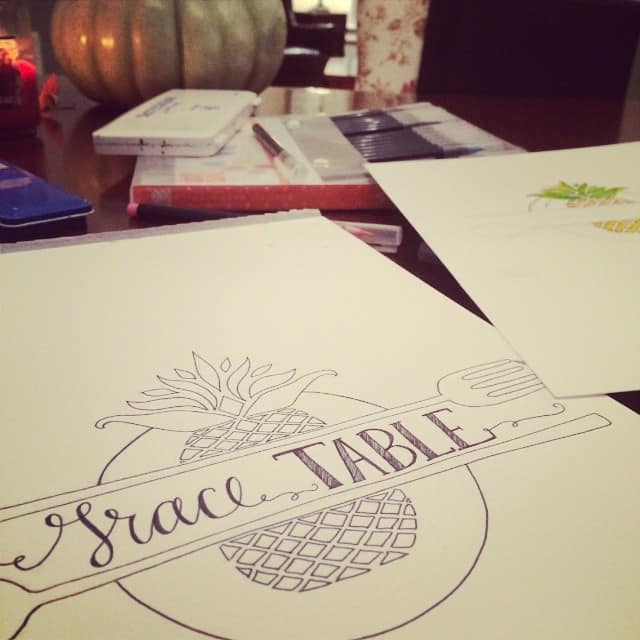 Loved working on art for @grace_table and today their new site launches. Follow along (and submit your own writing!) if you're longing to talk about making space at the table and exploring hospitality. Love this space.