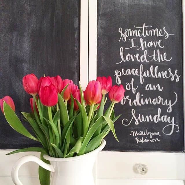 A little Sabbath lettering. Hope your Sunday is full of ordinary goodness and deep rest.